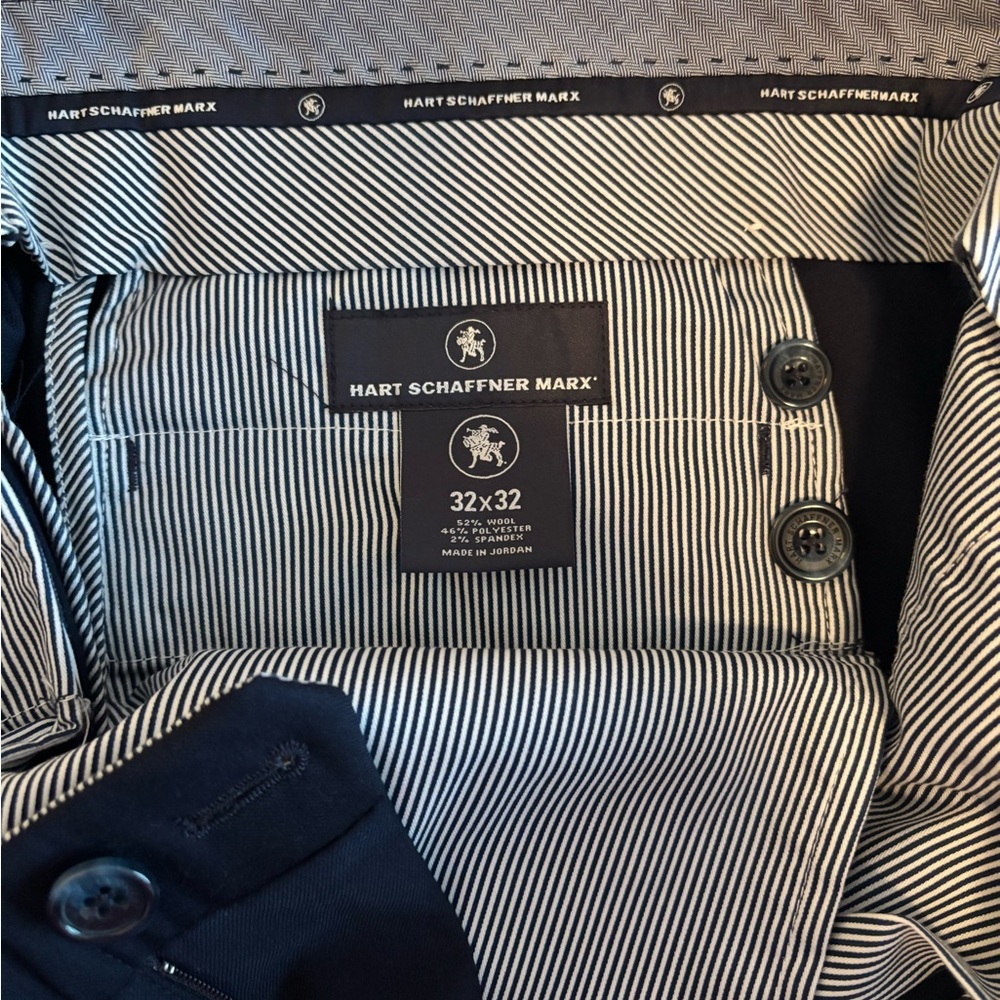 Hart Schaffner Marx Navy Pants